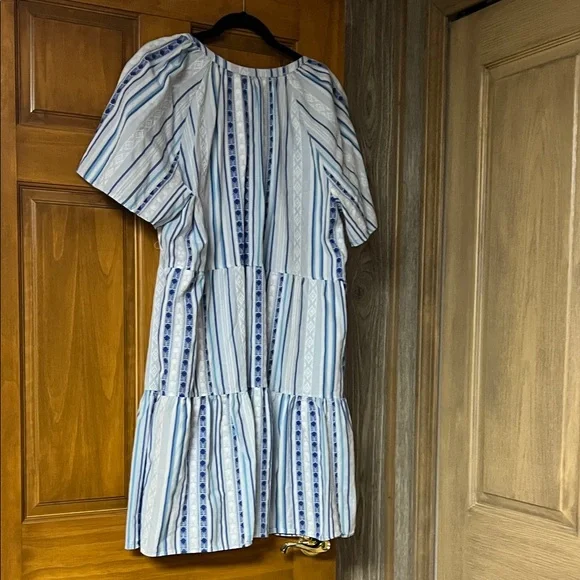 Style & Co Striped Babydoll Midi with Tassels and Pockets - Picture 7 of 8